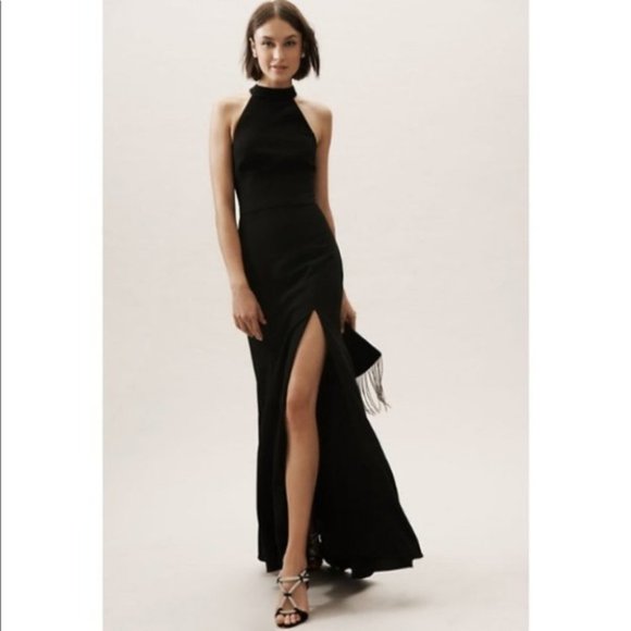 BHLDN Dresses & Skirts - BHLDN Montreal Crepe Maxi Dress Black